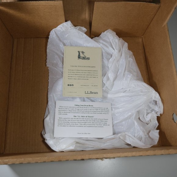 LL Bean Men's Bean Boots 8 inch/8" Leather Tan/Brown Size 10 M(D) L175052 - Picture 11 of 13